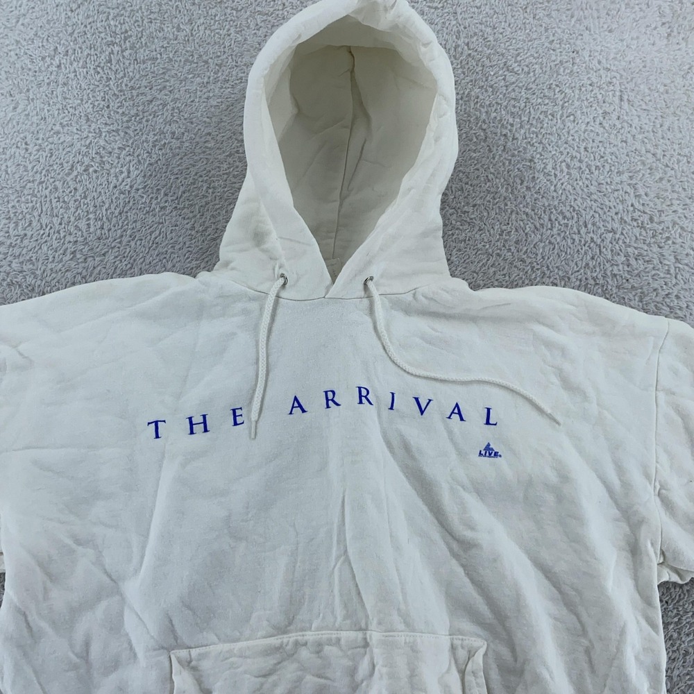 Vintage The‎ Arrival Movie Promo Hoodie CROP FIT M Pullover USA Made 90s